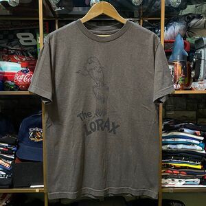 Vintage Dr Seuss The Lorax T Shirt Medium Brown Graphic Tee Book Promo Y2K